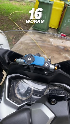 รีวิวบาร์จับ GPS หลังชิวบังลม Forza350