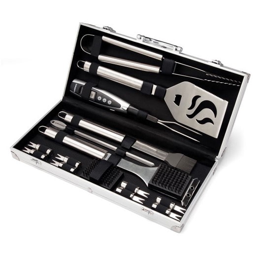 Cuisinart Deluxe Grill Tool Set, 20-Piece Grill Set, BBQ Accessories with Aluminum Case, Stainless Steel Grilling Accessories, BBQ tools, Grilling Gifts for Men, Father’s Day Gifts for Dad Husband - Walmart.com