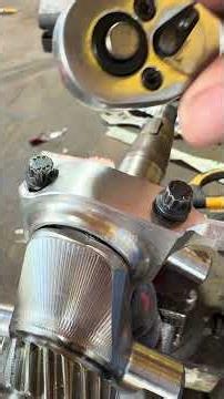 Plastigage using grease old school technique #automobile #weldwheels #mechanic #automotivetools #usa
