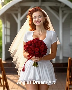 170K views · 15K reactions | Ruby Red Is Getting Married by #AngiesDreamArt #bride #beauty #bridetobe #redhead #reelsviralシ #sharethelove | Angies Dream Art | Facebook