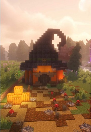 Construção do meu mapa de Halloween no Minecraft!