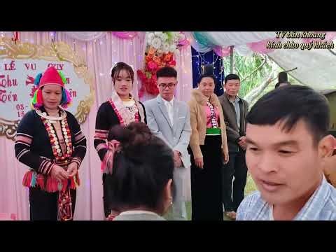 Toàn cảnh lễ vu quy thu tén & văn Khiên tại bản phấy xuông cà nàng 