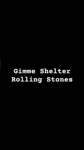 Gimme Shelter - Rolling Stones #rock #classicrock #lyrics #rollingstones
