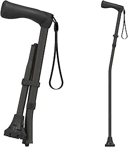 Dynamo GoStick Folding Cane - The Best Cane Ever - Designed for Stability and Balance - Folding and Adjustable Walking Cane, Heavy Duty, Travel-Friendly and Stylish - Men & Women