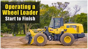How to Operate a Wheel Loader: Pre-Op to Shut Down. Today we're going to do a complete training overview with our Komatsu Construction WA270 wheel loader. We will be going over four elements: pre-op inspection, basic controls, advanced skills and the shut down procedure. Have questions/comments? Leave them below! FULL VIDEO 👉http://bit.ly/31ggqYH | Extreme Sandbox