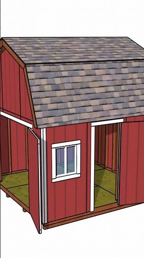 DIY 12x12 Gable Shed Plans #diy #shed #shedplans