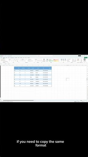How to copy same format in Ms excel | very simple #excel #exceltips #exceltricks