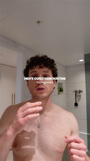 Men’s Curly Hair Routine for Beginners #hairstyle
