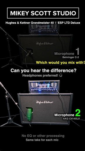 Can You Hear The Difference? Distorted Behringer C-2 vs AKG C414 XLII | H&K #Shorts