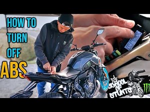 HOW TO TURN OFF ABS IN YAMAHA MT07 [ SCHOOL OF STUNTS EP.2 ]