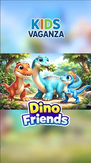 Dino friends 🦖🦕 | fun kids song & nursery rhyme shorts
