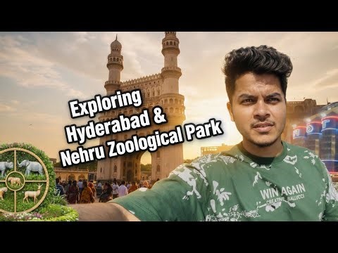 Exploring Hyderabad 🇮🇳 | Charminar, Mecca Masjid & Nehru Zoological Park | Hyderabad Travel Vlog