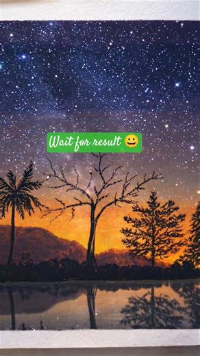 Stunning Night Sky Art Using Just Oil Pastels#oilpastel