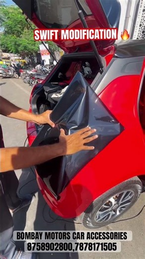 NEWSWIFT Modification ||batman cover,ambient light,monster spoiler,ac vent install ||#shorts #viral