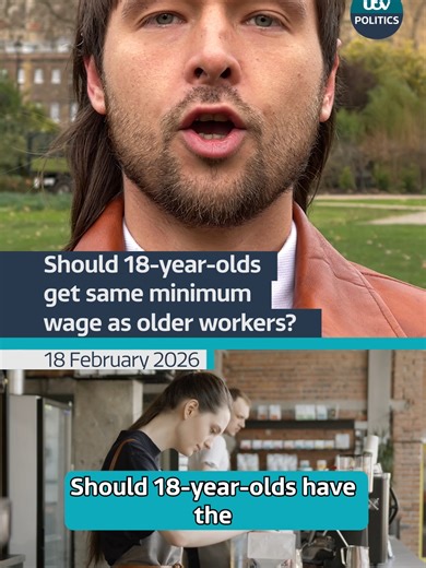 @dennythejourno asks if minimum wage should be the same for all adults #politics @itvnews