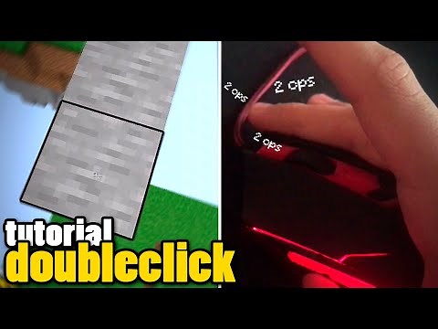 How to double-click in Minecraft! (for butterfly, godbridge, moonwalk, etc.)