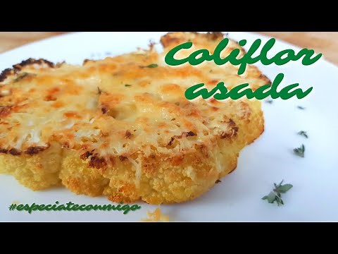 Coliflor al horno con queso | Receta fácil y sana