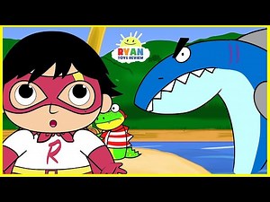Ryan Pirate Adventure with Shark Cartoon Animation for Children! - Videos For Kids