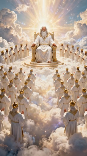 ¿Quiénes son los 24 ANCIANOS de Apocalipsis 4? Descubre el significado profundo de esta visión celestial del apóstol Juan. Los 24 ancianos no son ángeles, son cristianos ungidos resucitados al cielo que cumplen una función gloriosa junto a Cristo. ¿Sabías que representan las 24 divisiones del sacerdocio que sirve eternamente ante Jehová? Una revelación que te dejará asombrado sobre el Reino celestial. Sígueme para más contenido bíblico revelador.#Jesus #Dios #Apocalipsis #biblia | Aprendiendo De