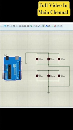 Police Siren make in proteus 8 and code write in Arduino application#arduino #proteus8 #ece #arduino