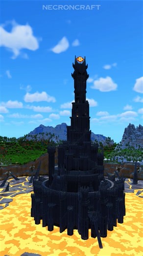 It's better than the desert temple imo | Minecraft Timelapse #minecraft #minecraftbuild #lotr