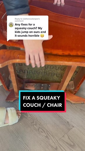 Easy Fix for a Squeaky Couch with WD-40