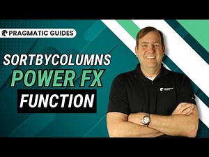Power Apps SortByColumns Power FX Function Tutorial