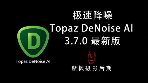 提速十倍！降噪神级插件 Topaz DeNoise AI 3.7 最新版本使用测试