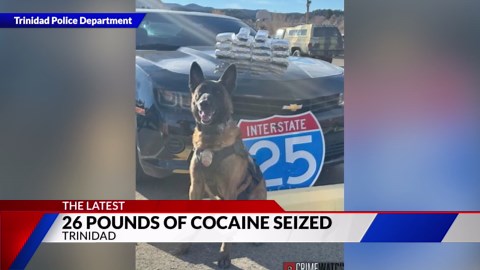 26 lbs of cocaine seized during traffic stop in Trinidad