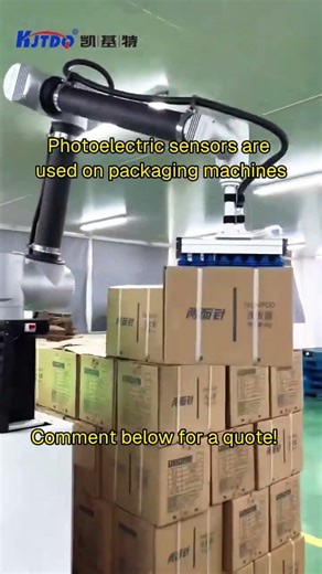 How to Boost Packaging Line Efficiency? KJT Photoelectric Sensor Demo 📦 #industrial #automobile
