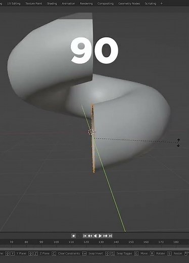 Creating a spring in Blender UGC Tophat | Blender Quick Tutorial German