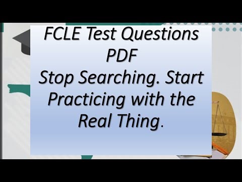 FCLE Test Questions PDF