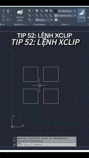 XCLIP, ONE OF USEFUL COMMAND #autocadplugin #autocad #autocadtutorial #autocad2d #drafting #yqarch #cad
