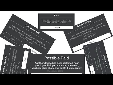 Todos los errores de roblox explicados (Versión Completa)