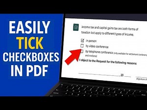 How to Fill in Checkboxes in PDFs: How to Add Checkmarks & X’s to PDFs (Easiest Guide to Tick Boxes)