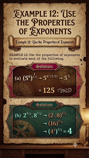 Exponent Rules ! 🔥 | Example 12 | Rational Exponents | Class 9 Math #mathproblems #mathguide