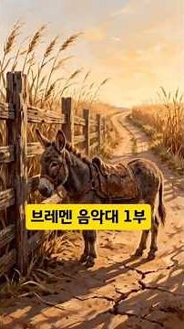 브레멘 음악대 1부 #그림형제동화 #동화 #브레멘 음악대
