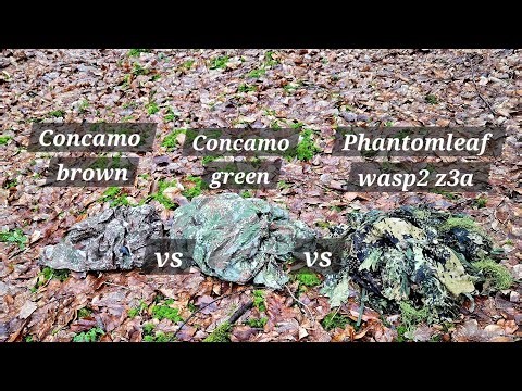 Winter camouflage comparison, phantomleaf, concamo