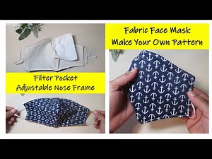 HOW TO MAKE A FACE MASK PATTERN | NO PRINTER NEEDED | FILTER POCKET INCLUDED (FULL TUTORIAL)