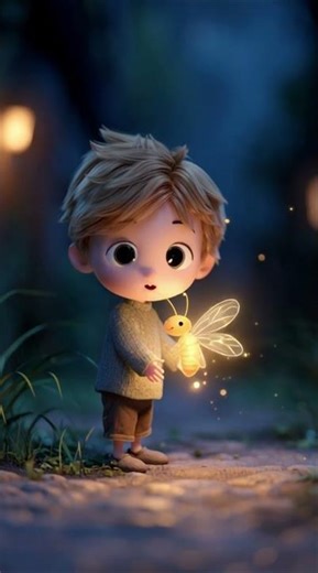 “Timmy’s Magical Night Adventure 🌙✨ | Kids English Poem | Firefly Forest Story”