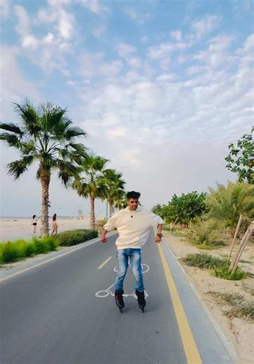 Skating Adventures at Kite Beach in Dubai