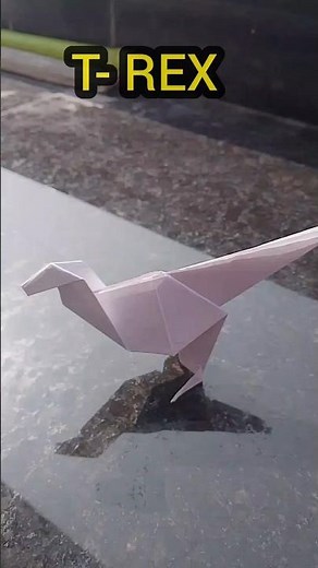 EASIEST ORIGAMI T-REX STEP BY STEP EASY TUTORIAL......