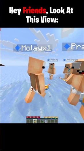Hey Friends, Look At This View 😁 #minecraft #shorts #minecraftshorts