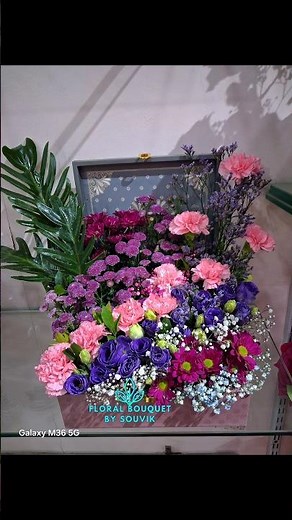 Luxury Flower Box Arrangement Tutorial 🌸 | DIY Elegant Floral Basket Design 2026