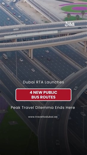 🚌 Dubai RTA introduces 4 new bus routes! Getting around Dubai is becoming even more convenient as RTA launches additional bus routes across the city, improving connectivity to key residential areas, business districts, and transport hubs. The expansion aims to reduce travel time, ease congestion, and offer residents and visitors a more seamless commuting experience — making daily journeys smoother and more accessible. 🚏 Newly Added Routes Route 88A: Al Satwa Bus Station → Jumeirah 3 (morning p
