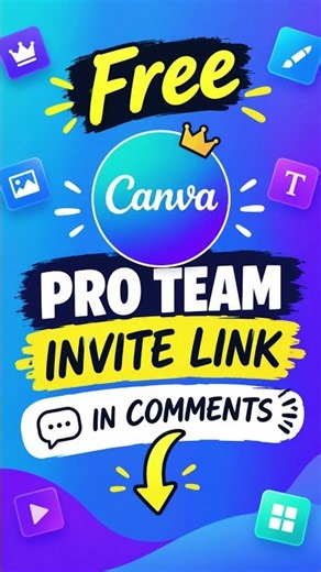 Canva Pro FREE 😱🔥 Team Link in Comments! #shorts