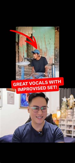Kuya's Amazing Vocals with Improvised Drum Set