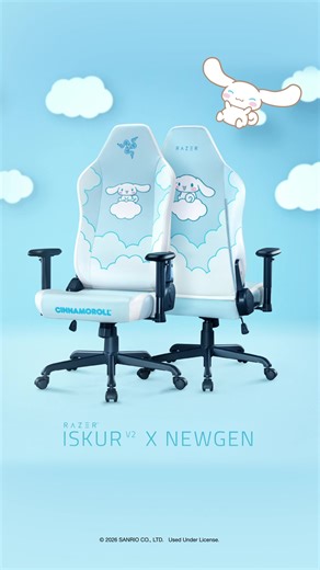 Say hello to your new cozy corner with the Razer Iskur V2 X NewGen – Cinnamoroll Edition at the link in bio. As the newest addition to the @sanrio lineup with Cinnamoroll, it brings together his signature softness and our ergonomic design, so your setup feels just as comfortable as it looks. Now available at Razer.com and RazerStores. #Razer #Cinnamoroll #Sanrio