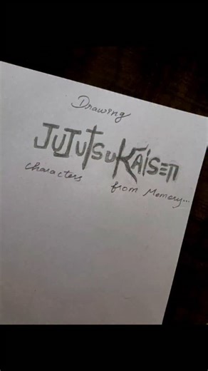 Bhava Arts on Instagram: "Drawing Jujutsu Kaisen Characters from Memory #jujutsu_kaisen #jujutsukaisenfanart #sketch"