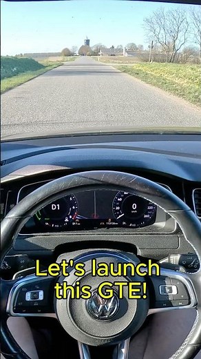 🔋🔥LAUNCHING THE VW GOLF GTE HYBRID 204HP!⚡🚀 #shorts #vw #cars